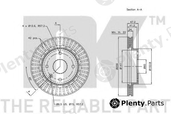  NK part 205009 Brake Disc