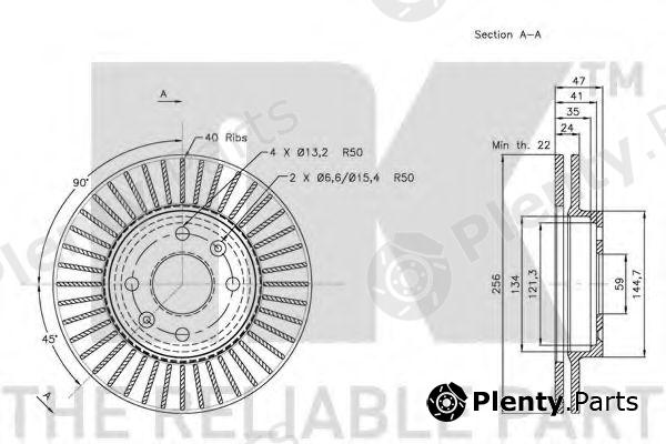  NK part 205012 Brake Disc