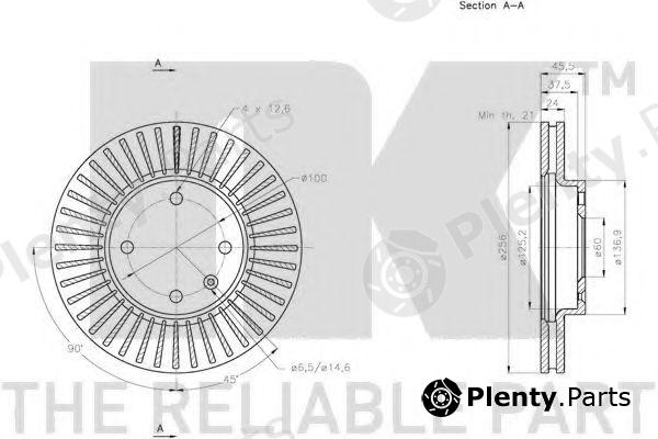  NK part 205019 Brake Disc