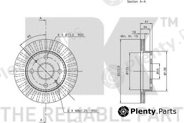  NK part 205111 Brake Disc
