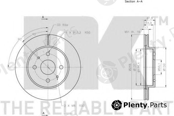  NK part 205114 Brake Disc