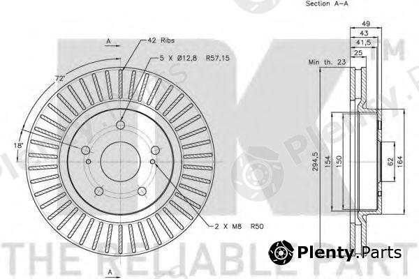  NK part 205216 Brake Disc