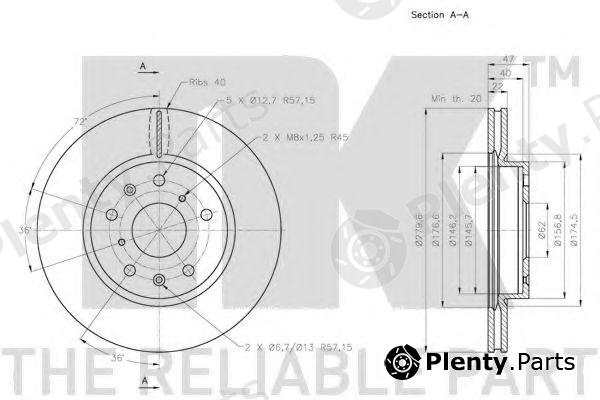  NK part 205218 Brake Disc