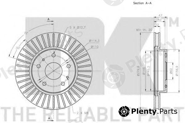  NK part 205219 Brake Disc