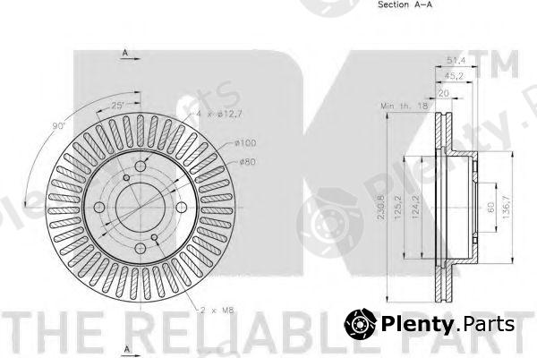  NK part 205220 Brake Disc