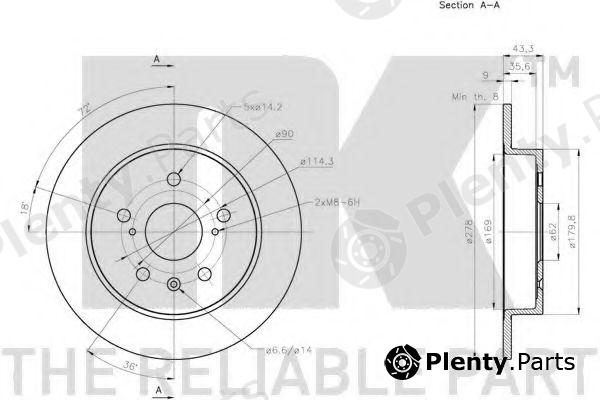  NK part 205223 Brake Disc