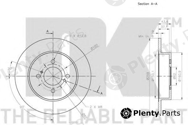  NK part 205229 Brake Disc
