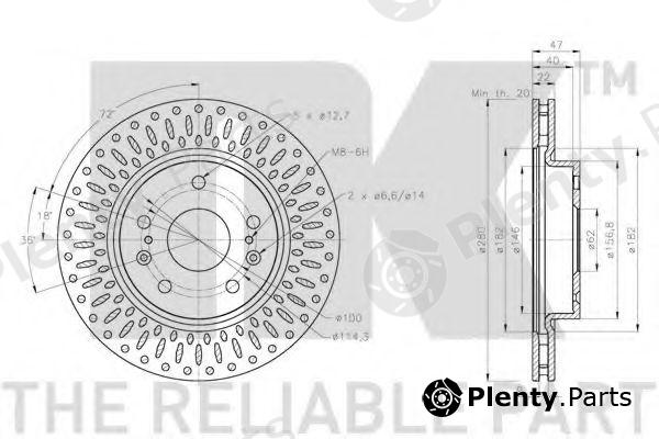  NK part 205231 Brake Disc
