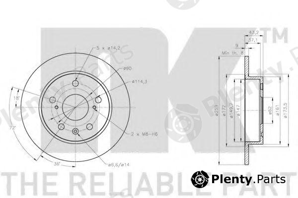  NK part 205232 Brake Disc