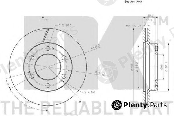  NK part 205702 Brake Disc
