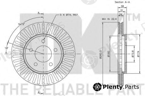  NK part 209301 Brake Disc