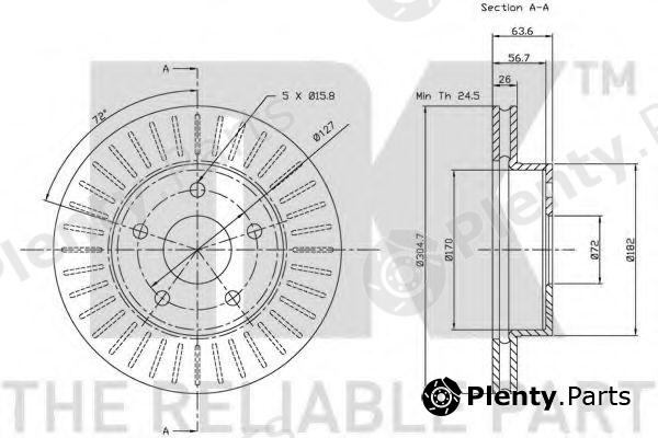  NK part 209303 Brake Disc