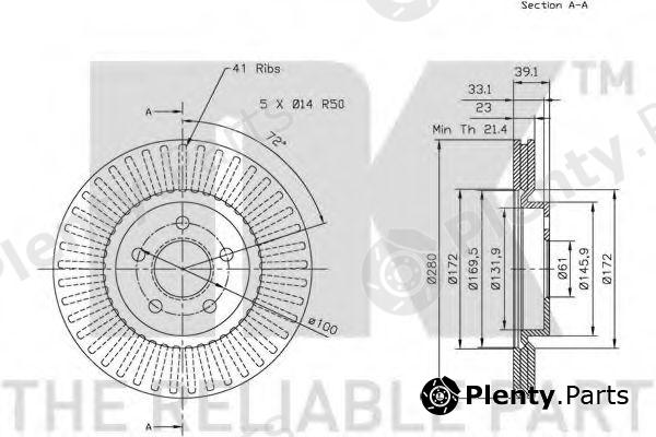  NK part 209305 Brake Disc