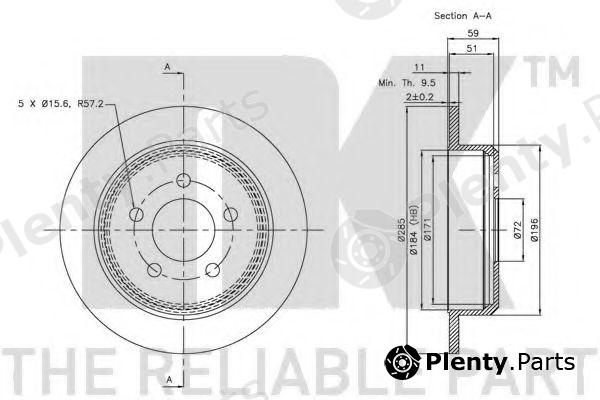  NK part 209307 Brake Disc