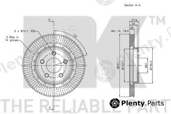  NK part 209309 Brake Disc