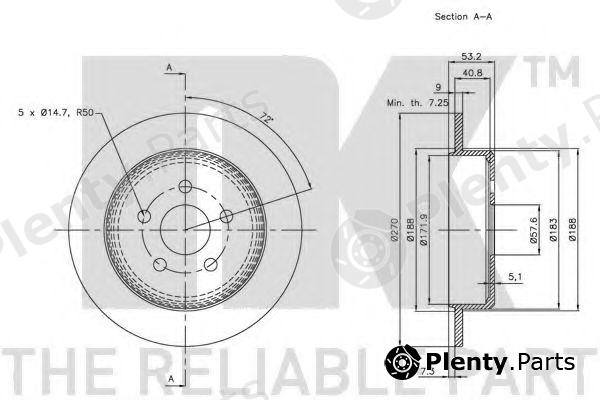  NK part 209310 Brake Disc