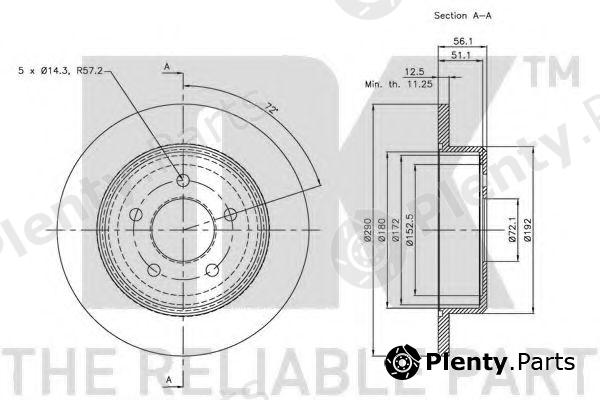  NK part 209311 Brake Disc
