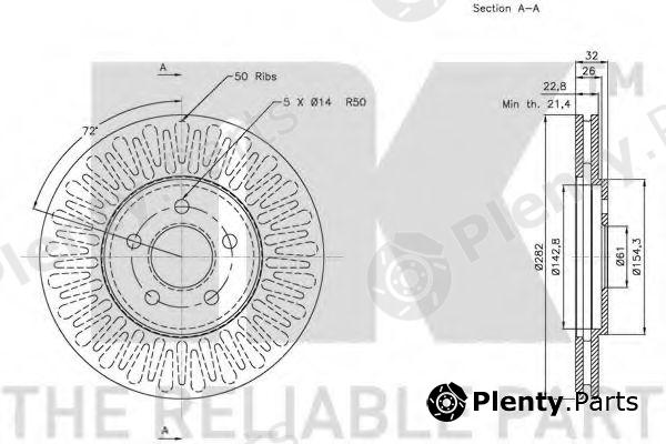  NK part 209315 Brake Disc