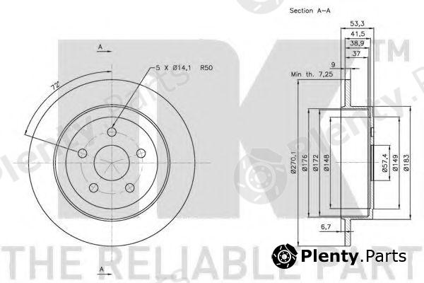  NK part 209316 Brake Disc