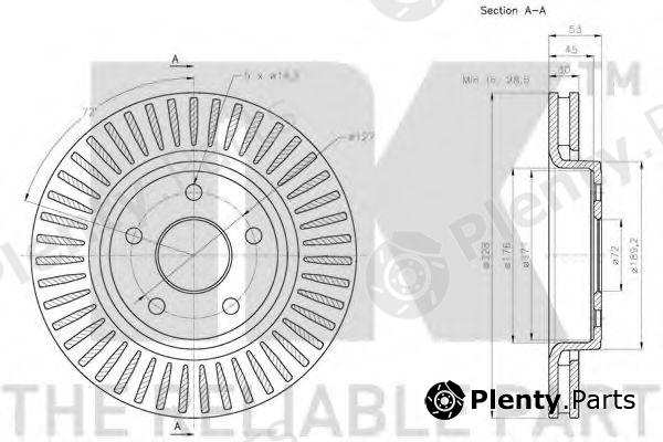  NK part 209317 Brake Disc