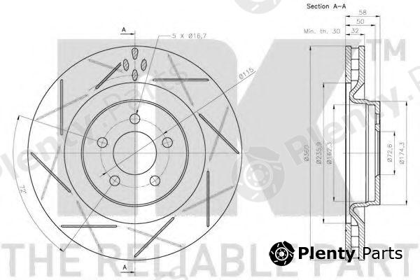  NK part 209318 Brake Disc