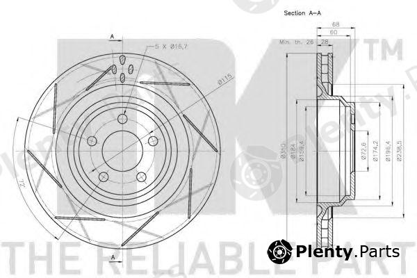  NK part 209321 Brake Disc