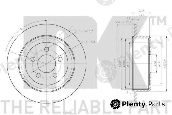  NK part 209322 Brake Disc