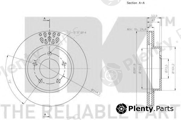  NK part 209324 Brake Disc