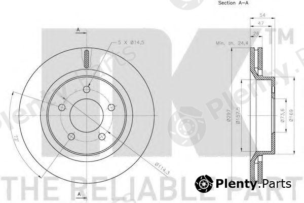  NK part 209325 Brake Disc