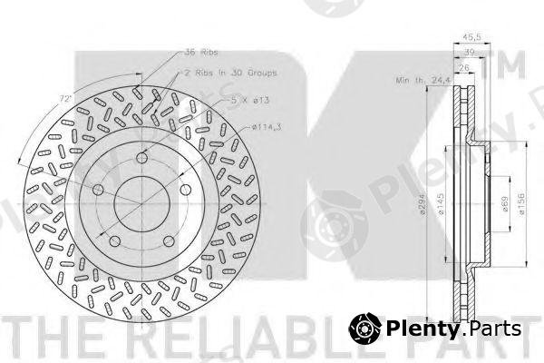  NK part 209329 Brake Disc