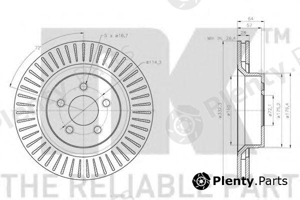  NK part 209331 Brake Disc