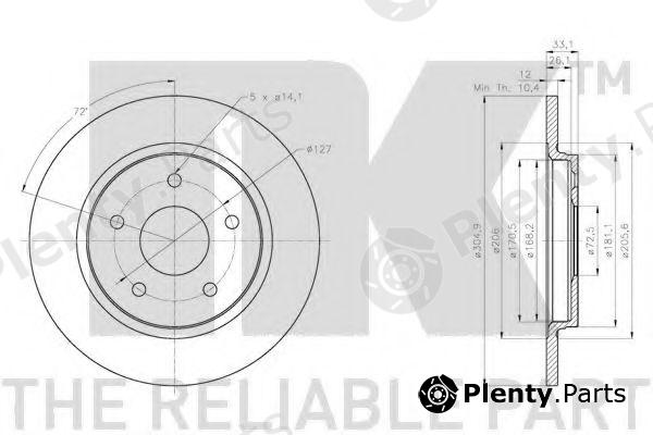  NK part 209334 Brake Disc