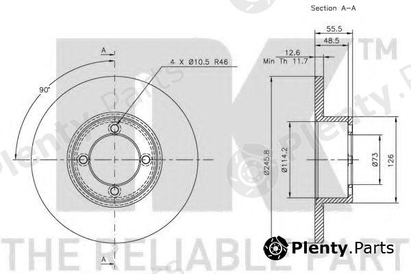  NK part 209903 Brake Disc