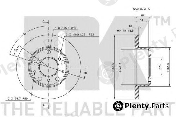  NK part 209908 Brake Disc