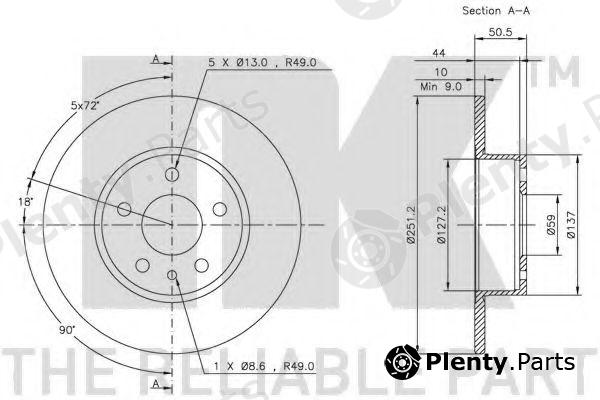  NK part 209926 Brake Disc