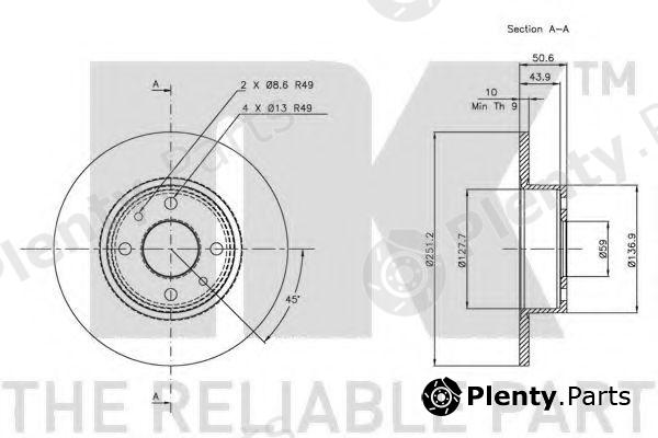  NK part 209928 Brake Disc