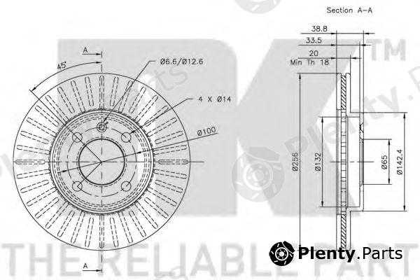  NK part 209934 Brake Disc