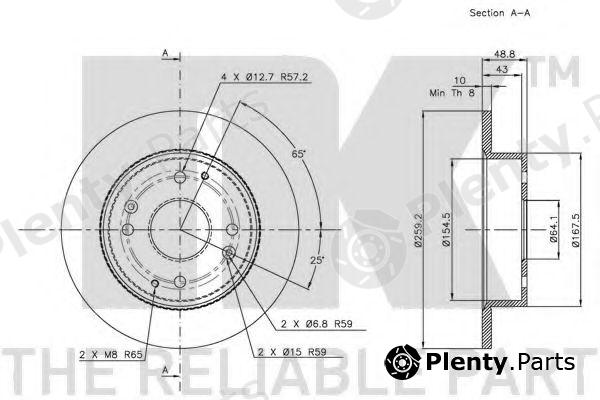  NK part 209939 Brake Disc
