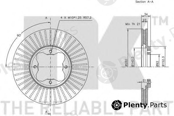  NK part 209940 Brake Disc