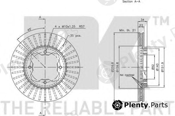  NK part 209941 Brake Disc