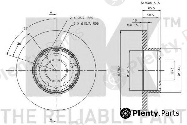  NK part 209944 Brake Disc