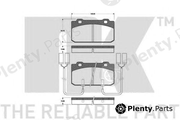  NK part 221005 Brake Pad Set, disc brake