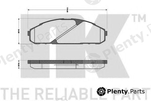  NK part 222249 Brake Pad Set, disc brake