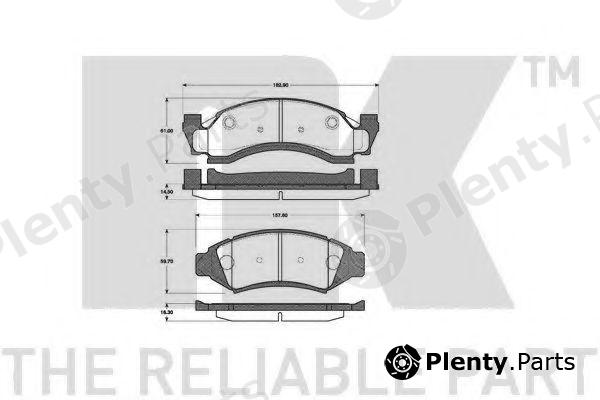  NK part 222528 Brake Pad Set, disc brake