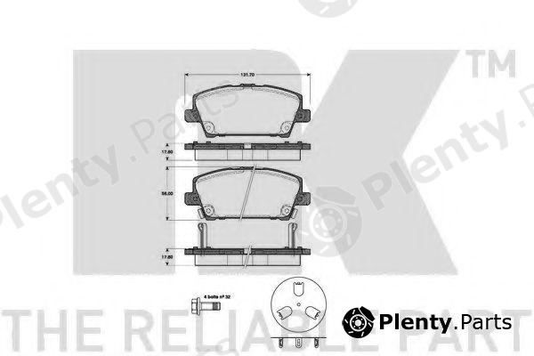  NK part 222638 Brake Pad Set, disc brake