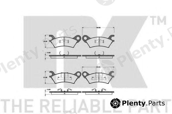  NK part 223207 Brake Pad Set, disc brake