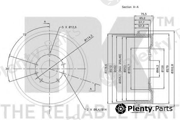  NK part 251213 Brake Drum