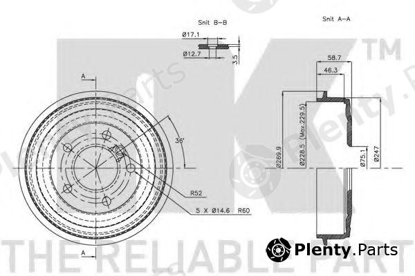  NK part 251505 Brake Drum