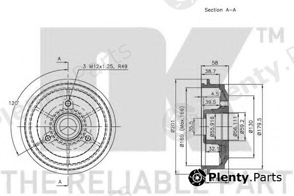  NK part 251901 Brake Drum
