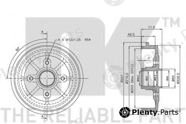  NK part 251905 Brake Drum